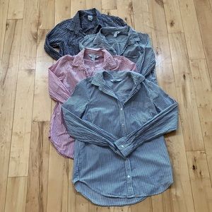 BUNDLE Old Navy & J. Crew Button-Down Shirts (Lot of 4)